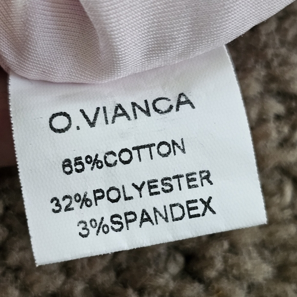 O. VIANCA Pastel Pink Ruched Whimsical Fairycore Crop Top - Picture 10 of 11